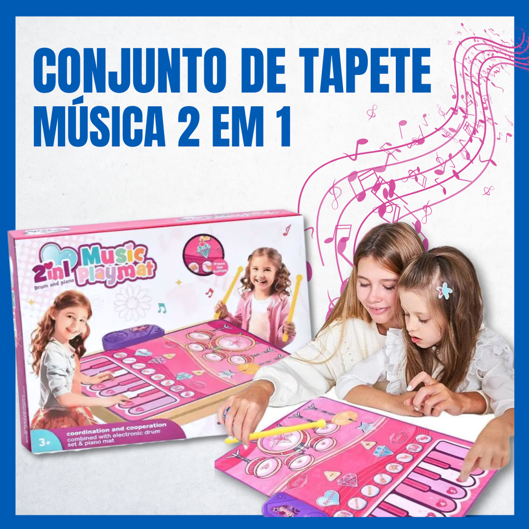 Conjunto de tapetes musicais 2 em 1