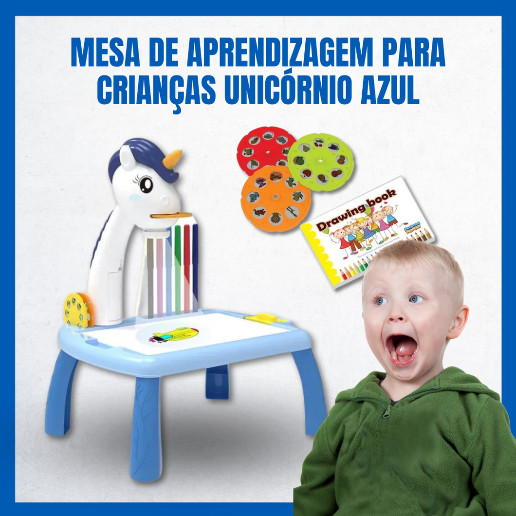 Mesa de aprendizagem para crianças